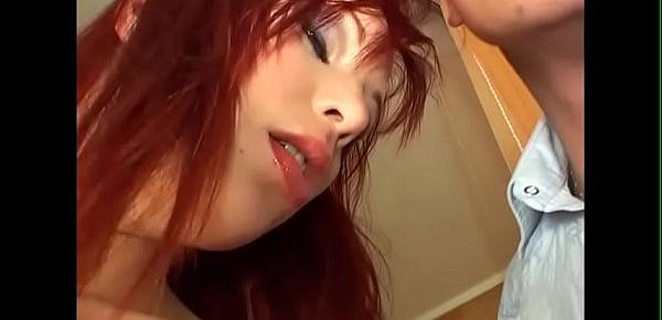  Redhead And Youthful Lover In Hardcore Bareback Couples Action